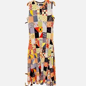 NWOT Polo Ralph Lauren Cotton Patchwork Sleveles Dress Size US L
